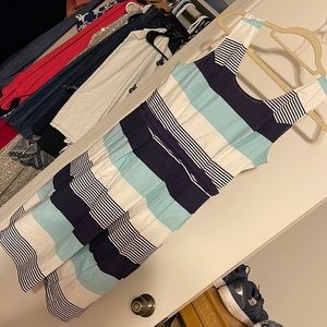 Hawthorne 41 XL blue striped dress